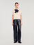 Polo-neck knit jumper