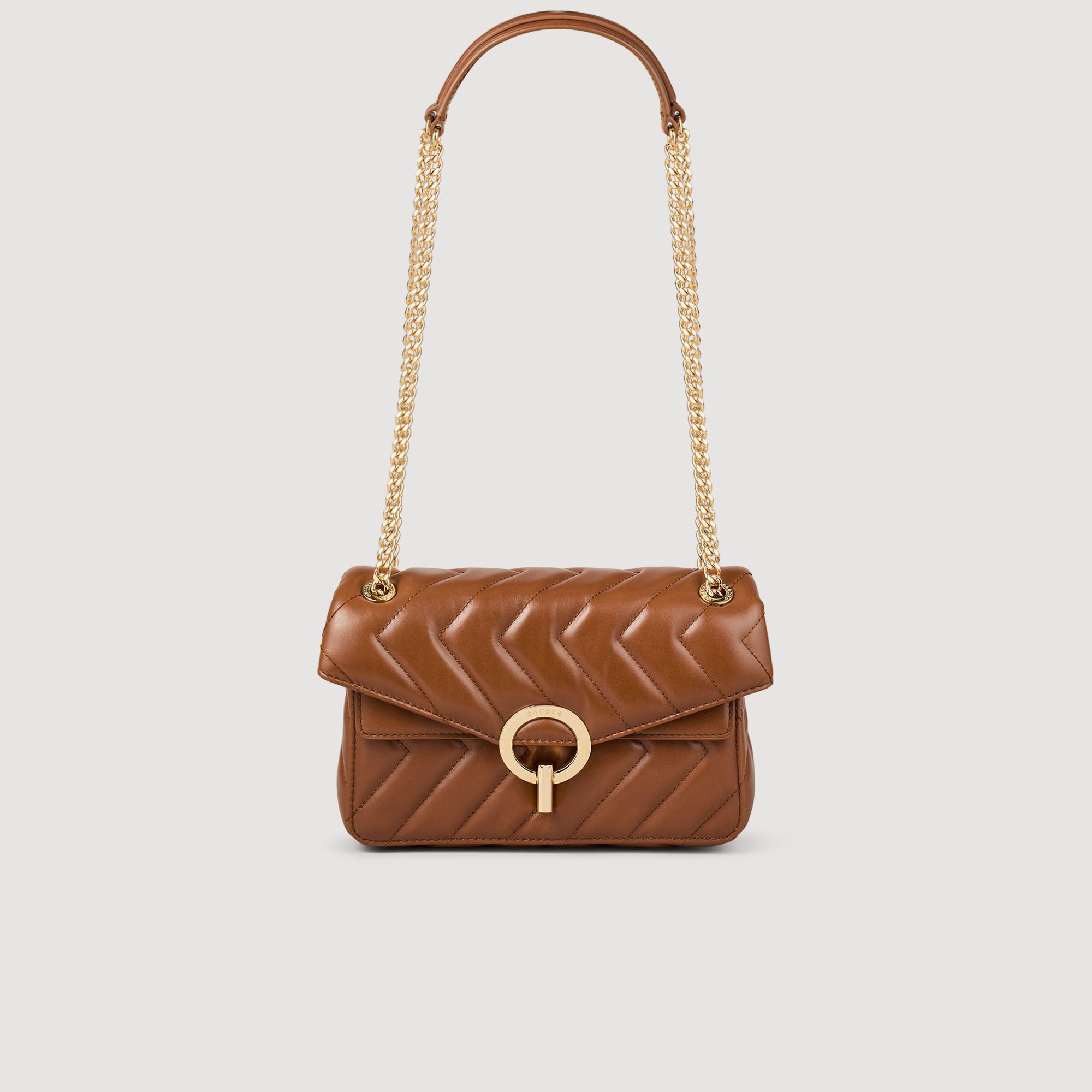 Yza small plain leather bag