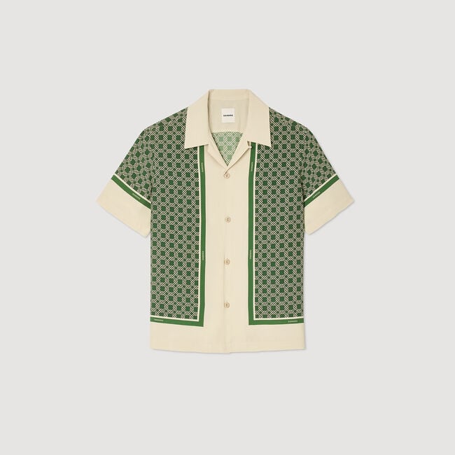 Short-sleeved patterned shirt