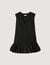 Short tailored dress with ruffle