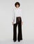 Velvet straight-leg trousers - Women | Sandro