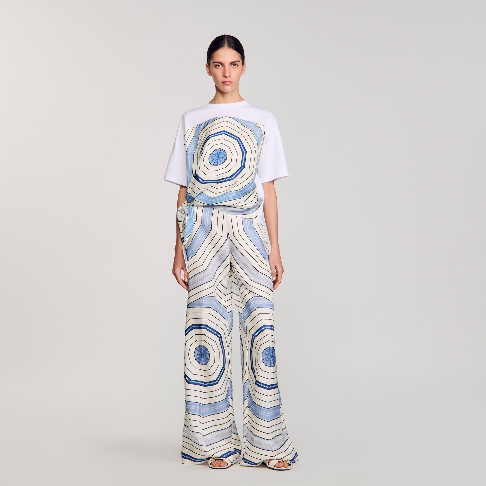 Spiral print T-shirt