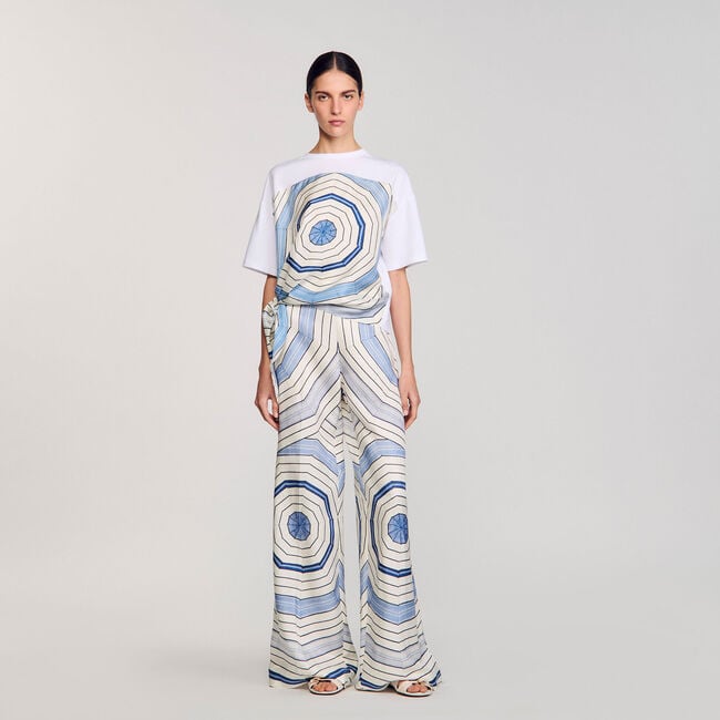 Spiral print T-shirt