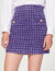 Short tweed skirt
