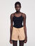 Jewellery detail knit leotard