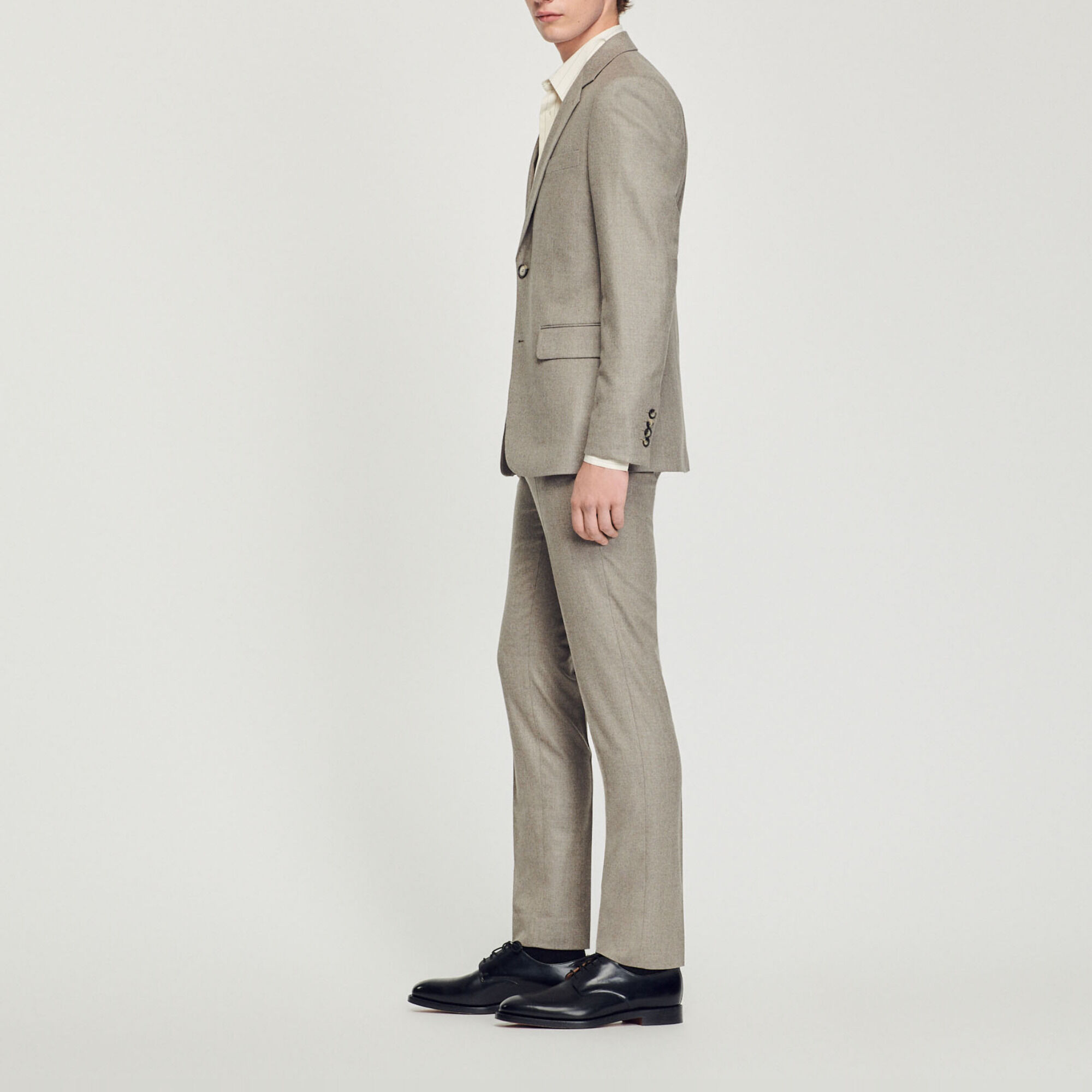Flannel suit jacket