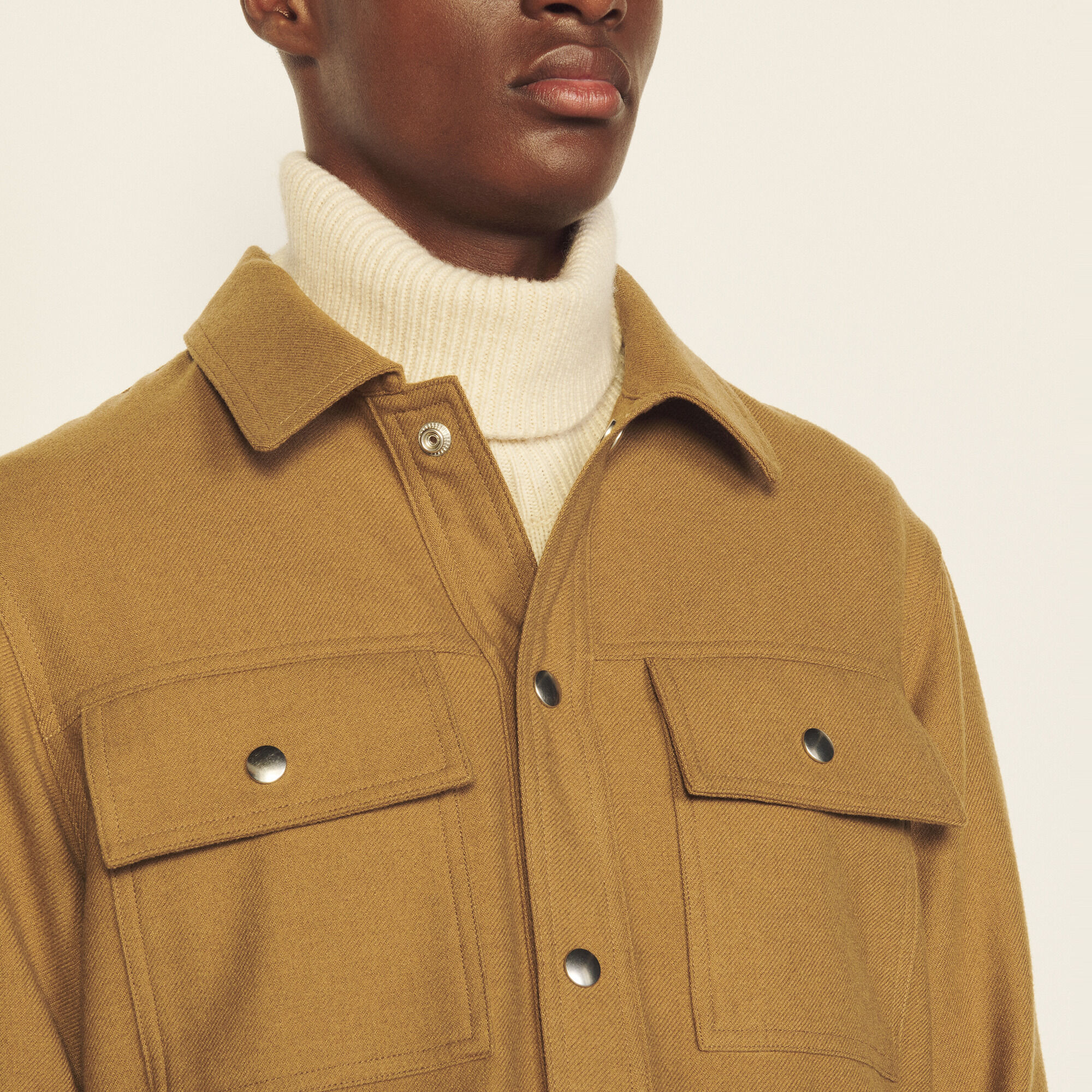 Wool overshirt