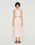 Cotton crop top with lace trim