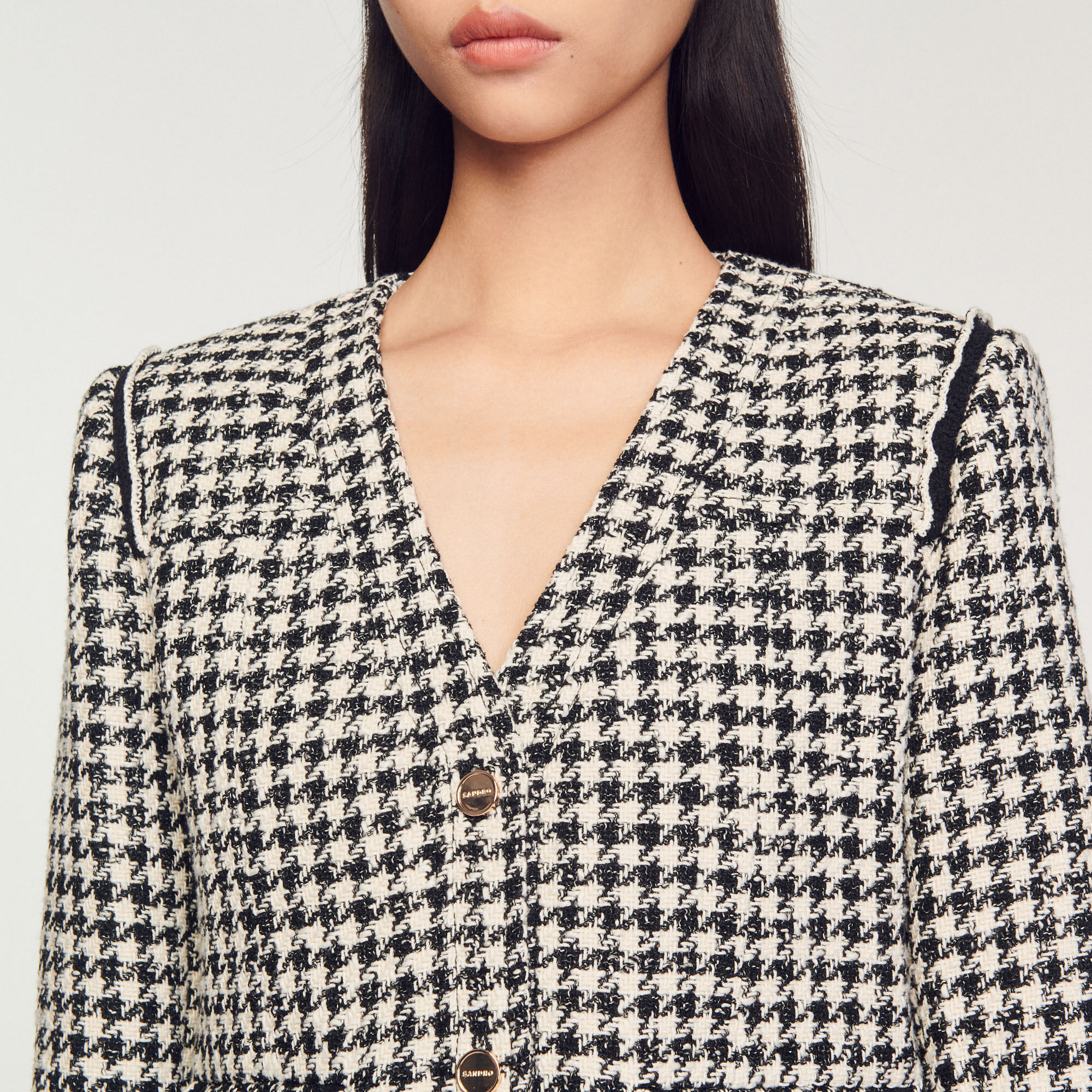 Houndstooth tweed jacket