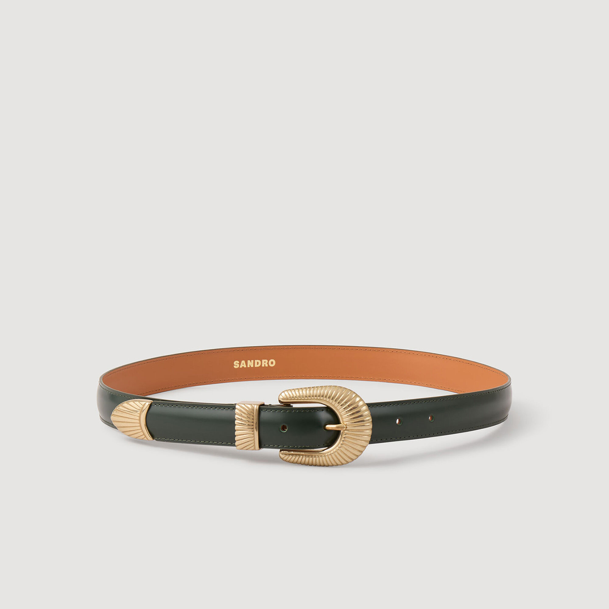 Leather belt