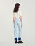 Faded jeans with contrasting cuffs
