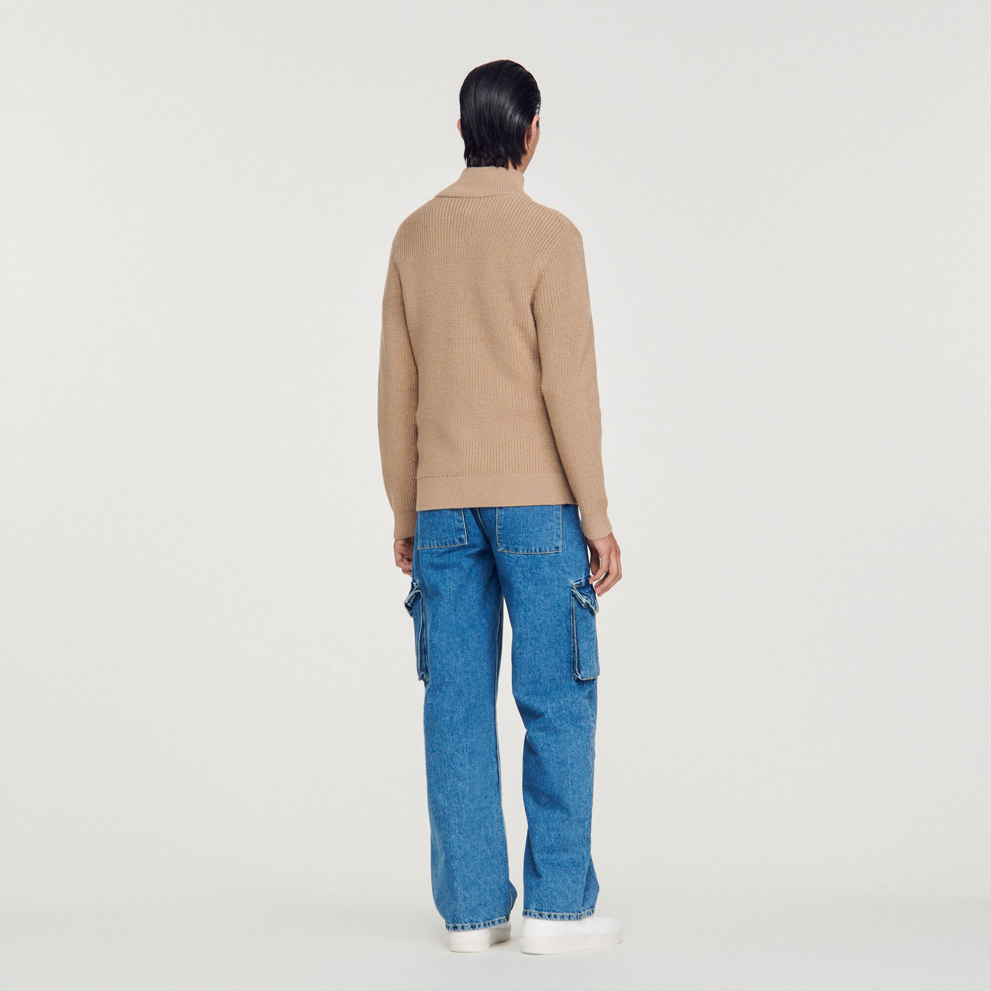 Trucker-neck sweater