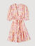 Silk dress with Peace & Love print