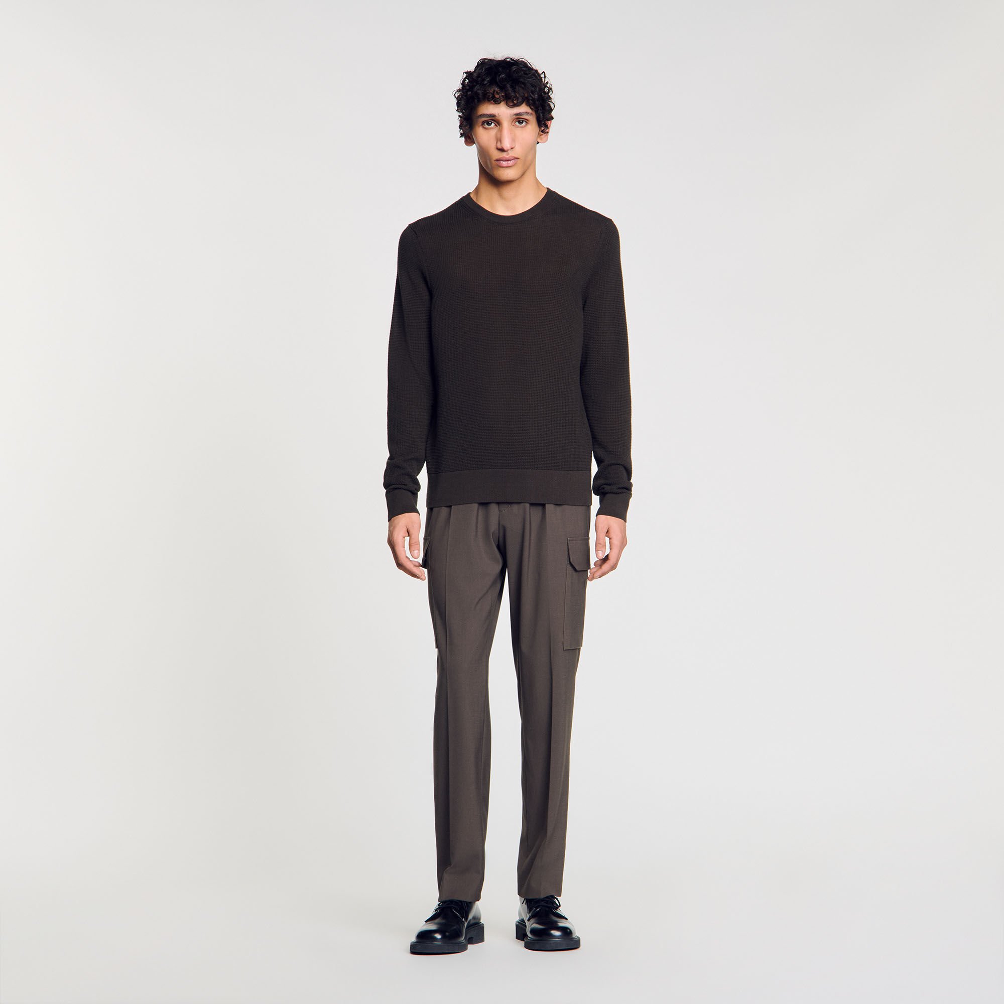 Textured knit jumper
