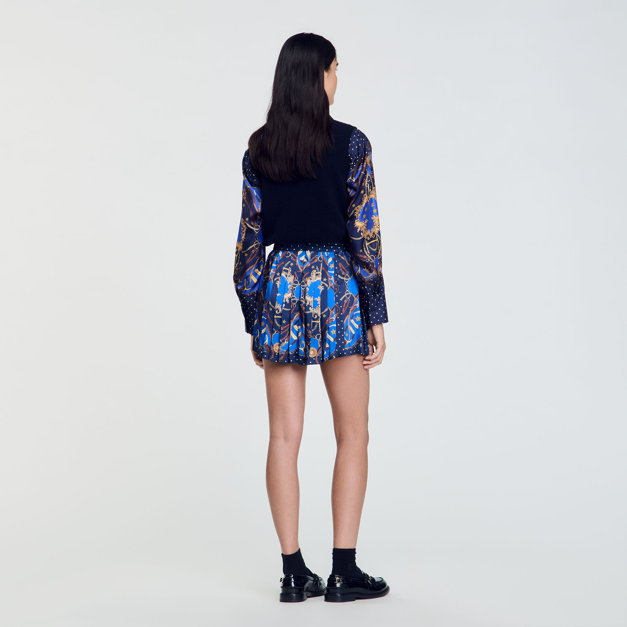 Patterned skort
