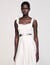Lace trim maxi dress
