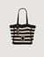 Two-tone crochet bag