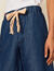 Wide chambray Bermuda shorts