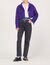 Checked shirt with ruffled collar