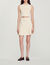 Short pleated knit skirt