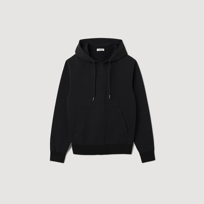 Men’s organic cotton embroidered hoodie