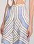 Spiral-motif wide-leg trousers