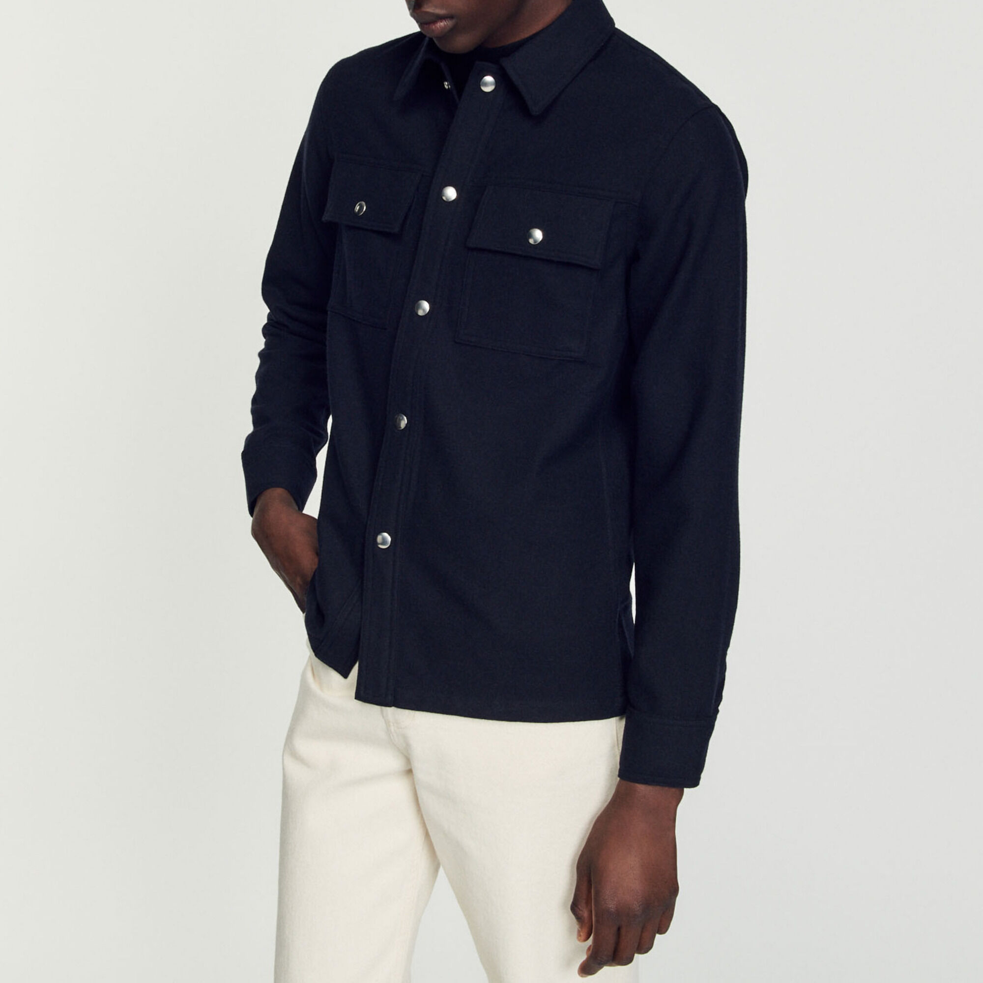Wool overshirt