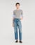 Jumper with contrast short sleeves
