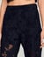 Guipure lace trousers