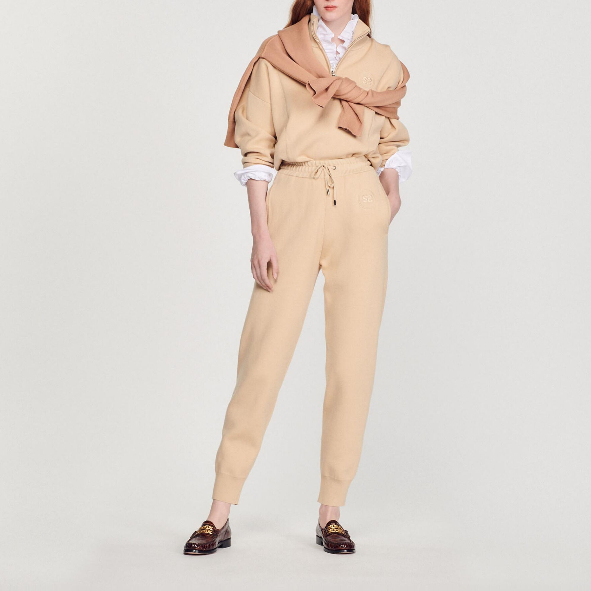 Knit jogging bottoms