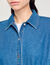 Denim shirt bodysuit