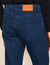 Raw denim cotton jeans