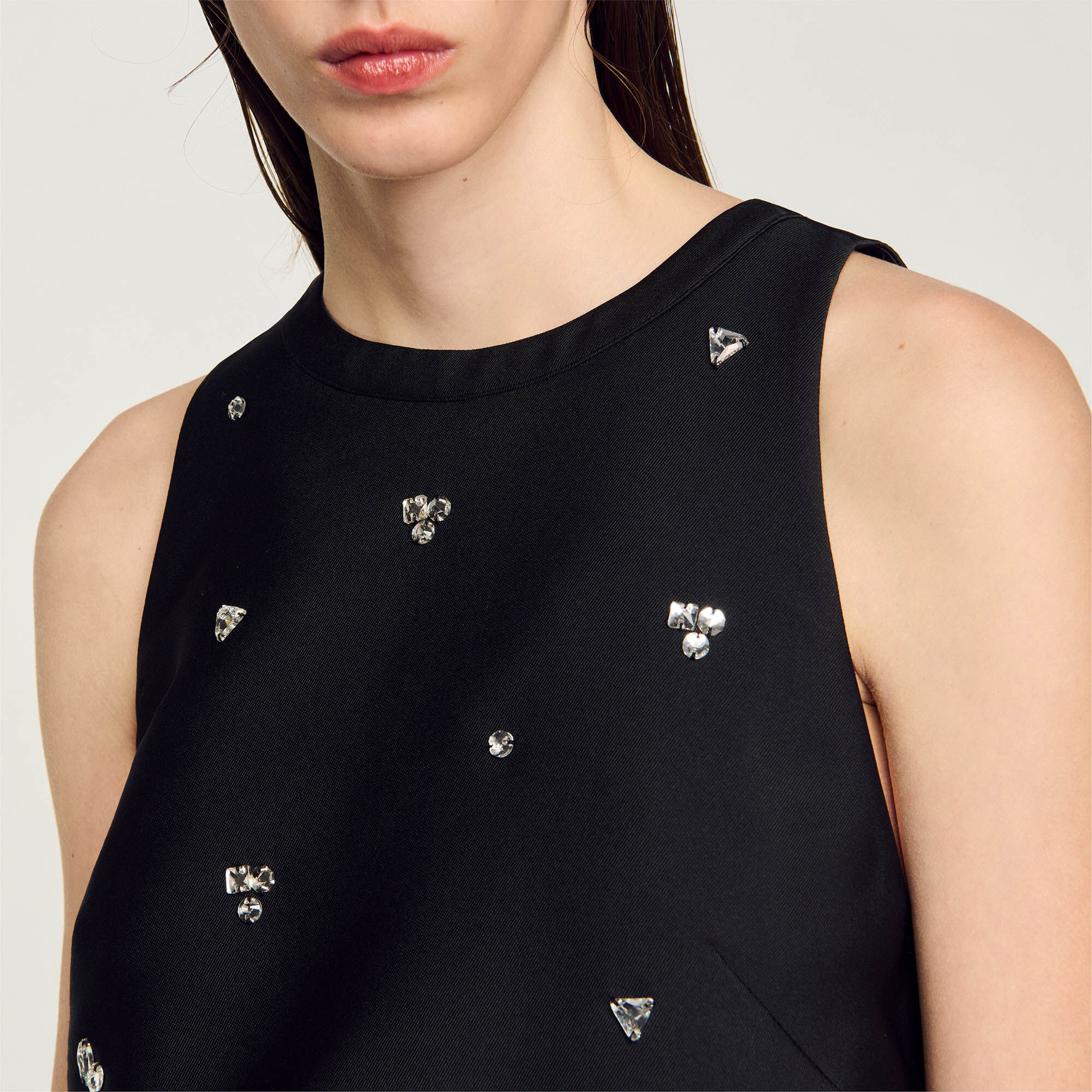 Rhinestone crop top