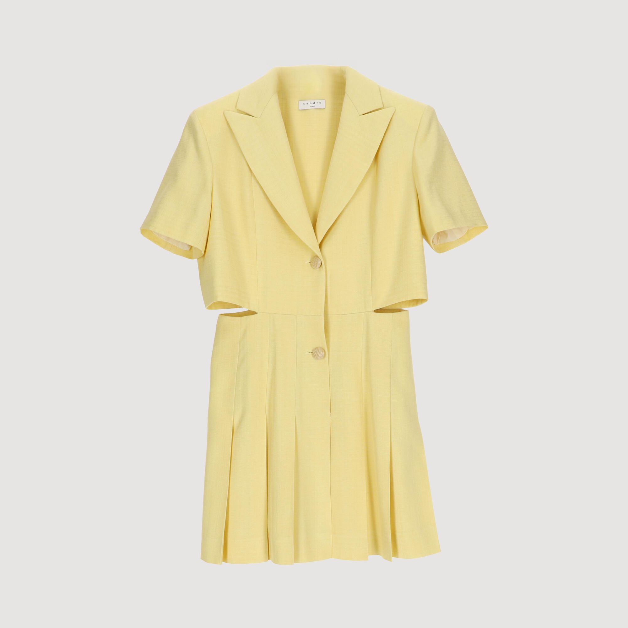 Tailored dress with cut-outs