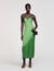 Fluid satin-effect dress