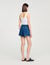 Rhinestone denim shorts