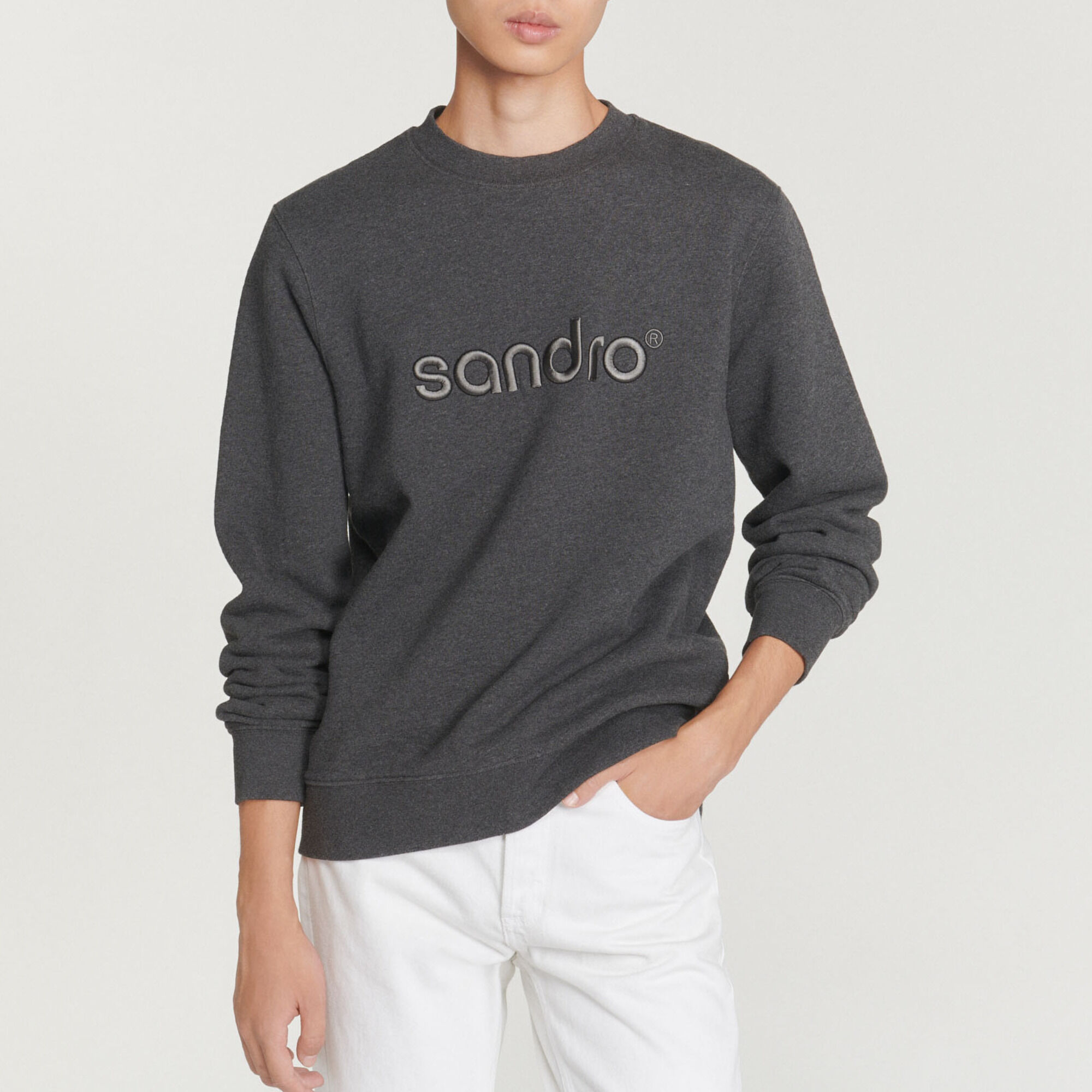 Round neck sweatshirt