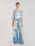 Spiral-motif silk shirt