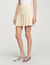 Short tweed pleated skirt