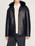 Hooded sheepskin jacket