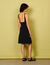 Dress with woven neckline