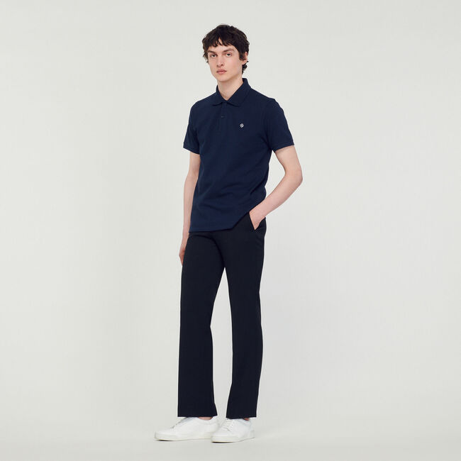 Polo shirt with Square Cross patch