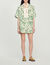 Loose printed palm tree shorts
