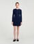 Short button-up knit dress