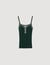 Two-tone knit vest top