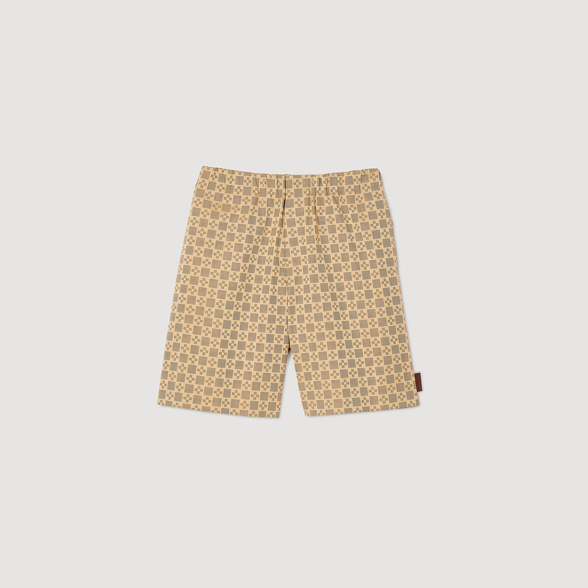 Square Cross jacquard shorts