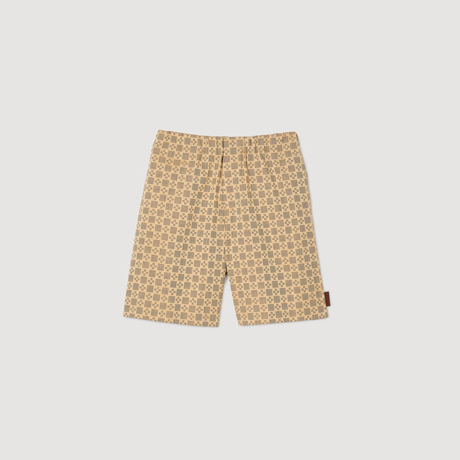 Square Cross jacquard shorts