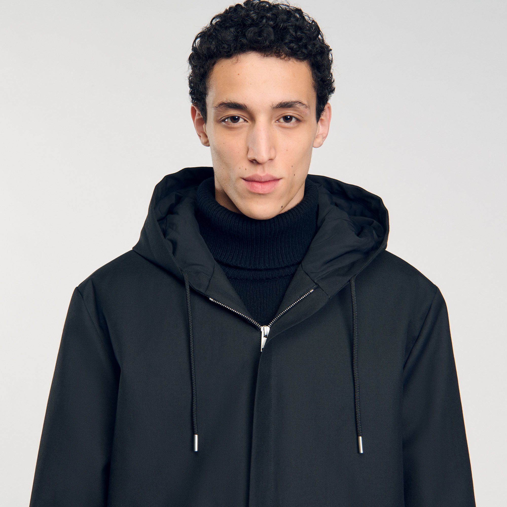 Hooded parka with zip Hooded parka with zip