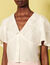 Ruffled cape blouse