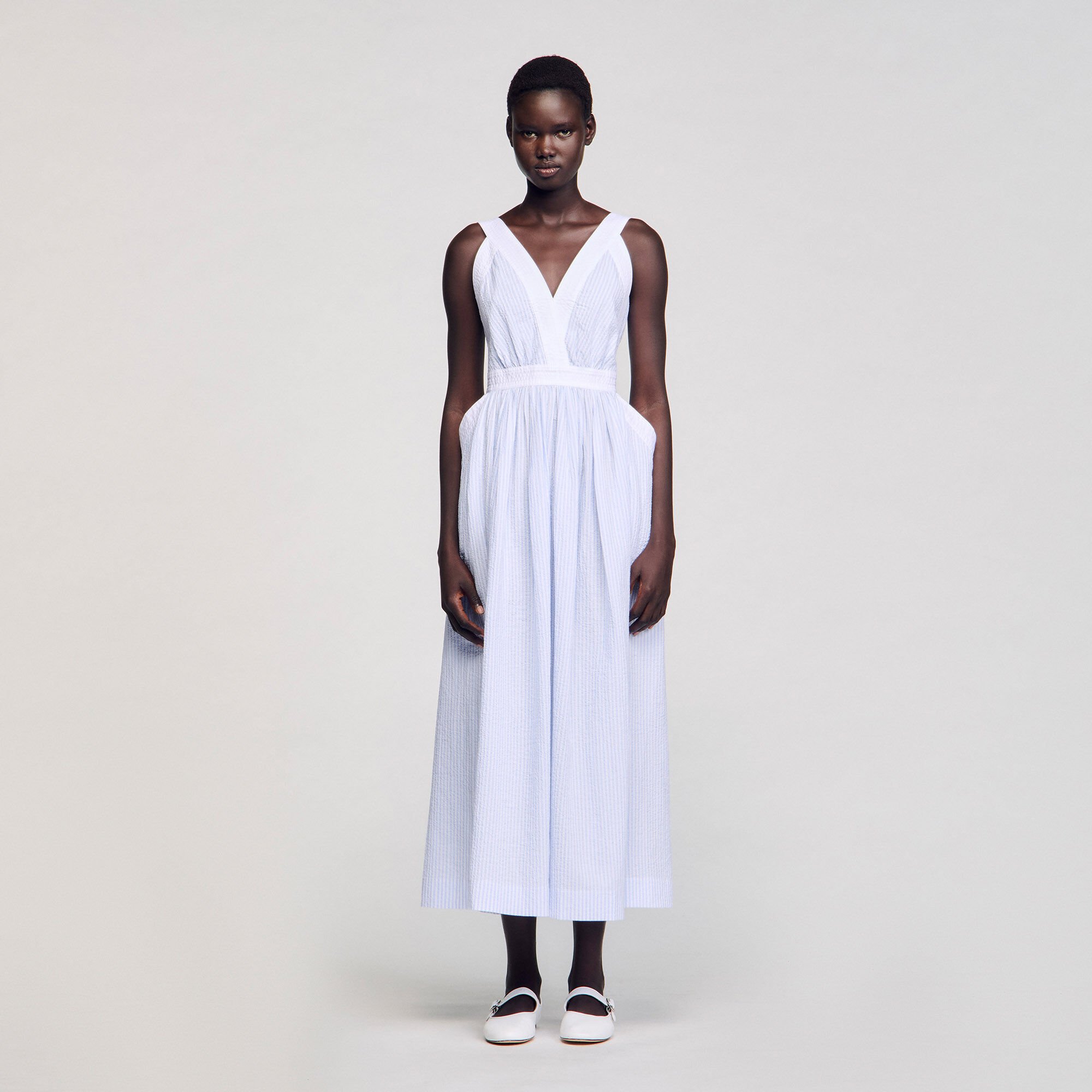 Long striped dress
